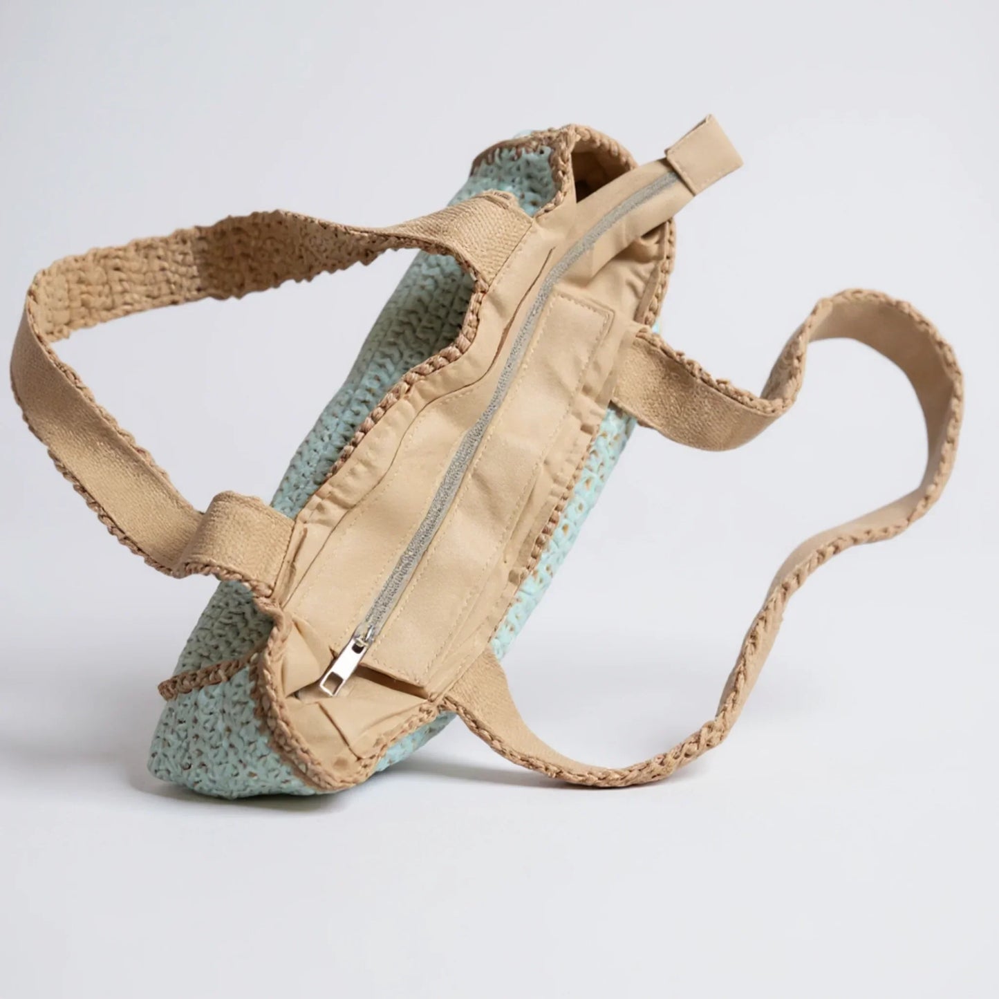 Handmade Crochet Tote Bag – Boho Cotton Yarn Shoulder Bag for Women - Twist & Tassel