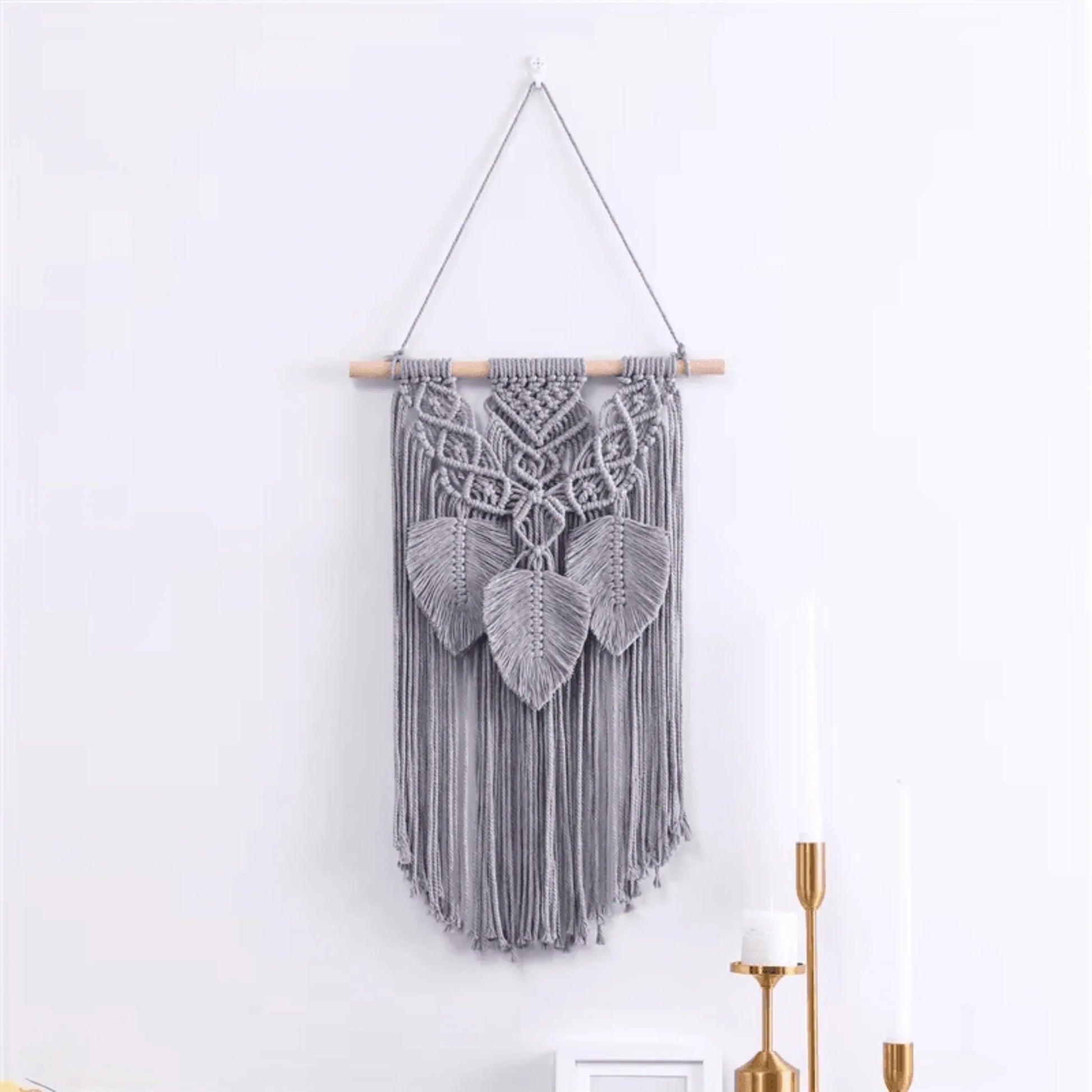 Cotton Macrame Wall Tapestry - Twist & Tassel