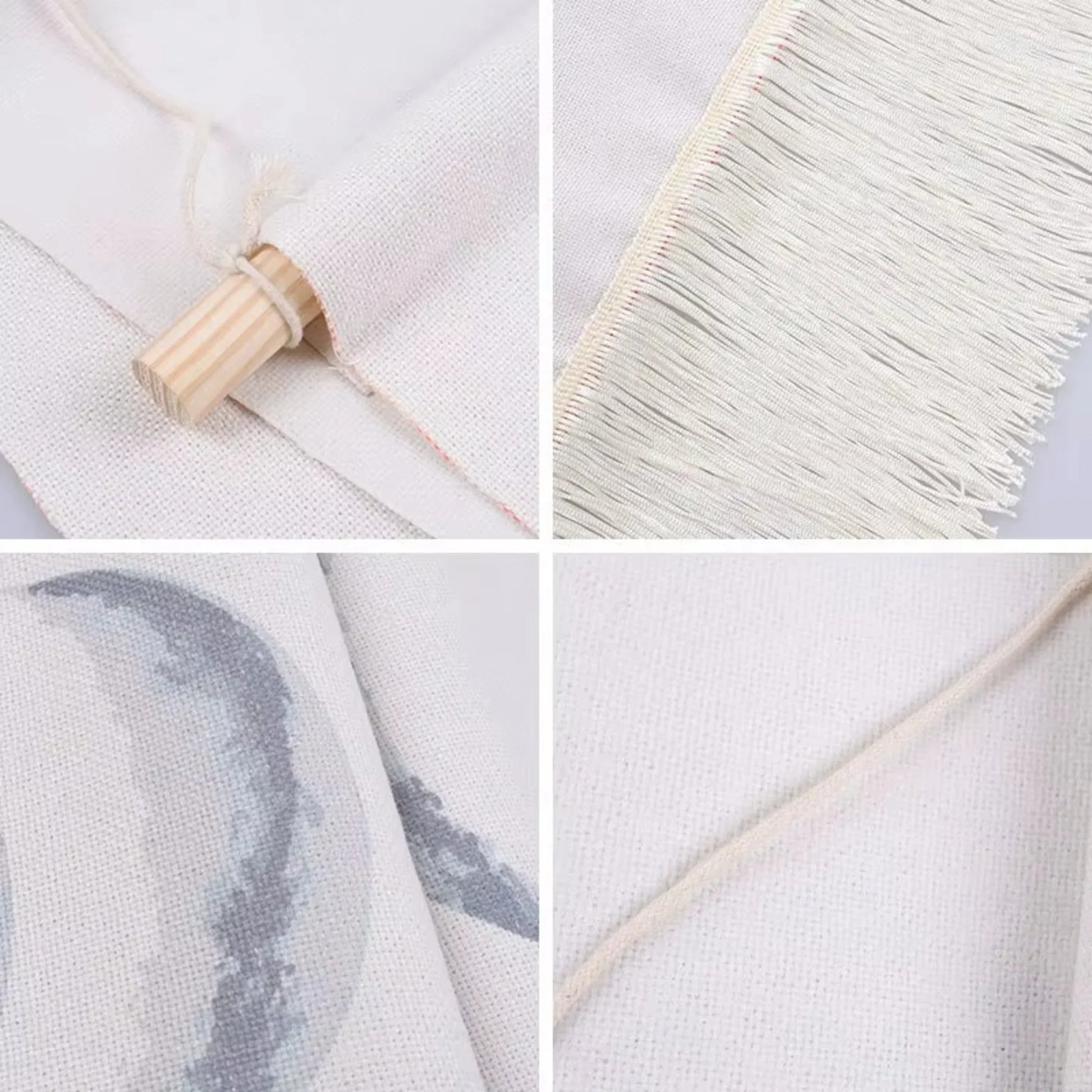 Moon Phase Wall Hanging Tapestry – Black or White - Twist & Tassel