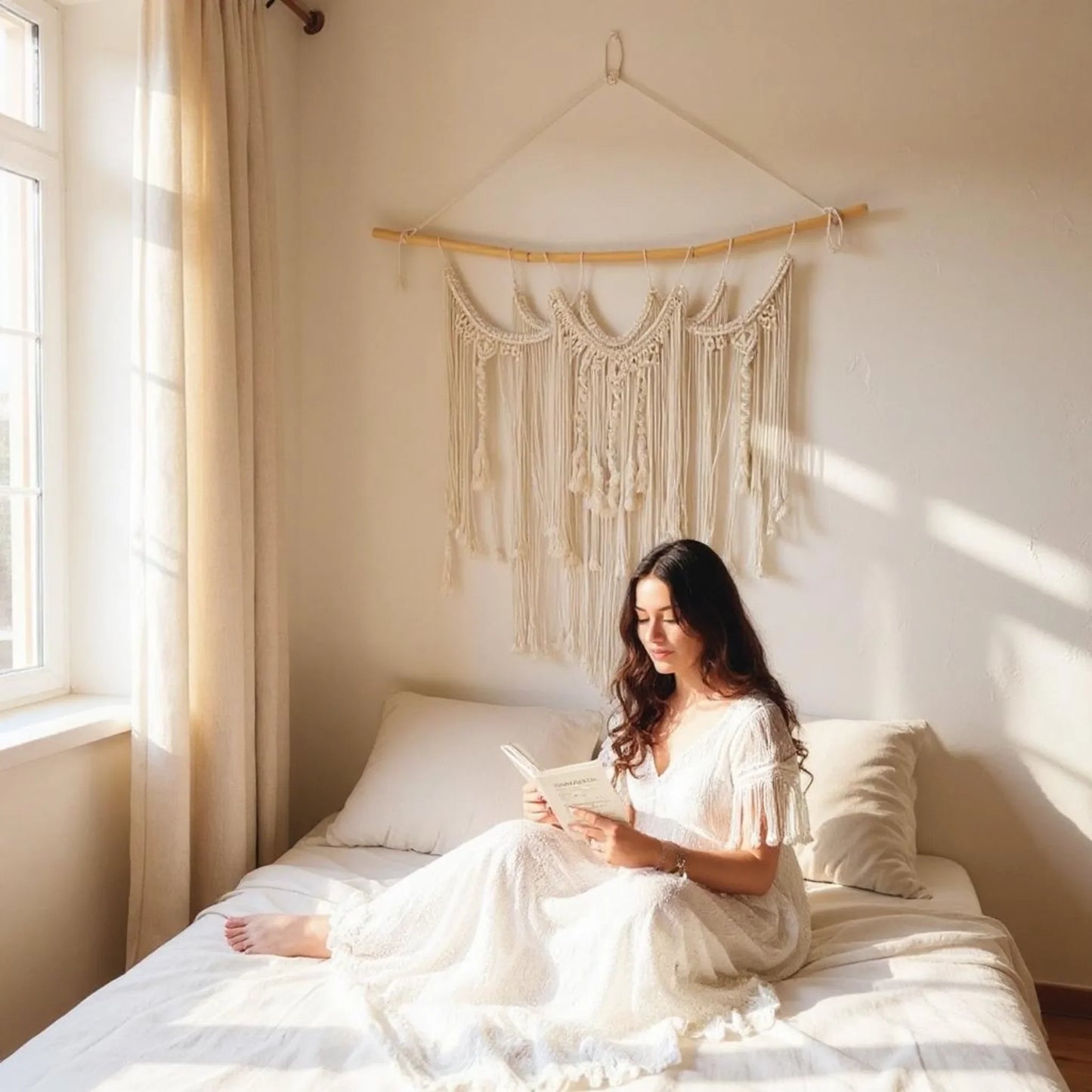 Macrame Art Wall Hanging - Twist & Tassel