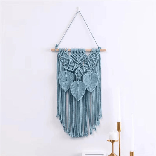 Cotton Macrame Wall Tapestry - Twist & Tassel