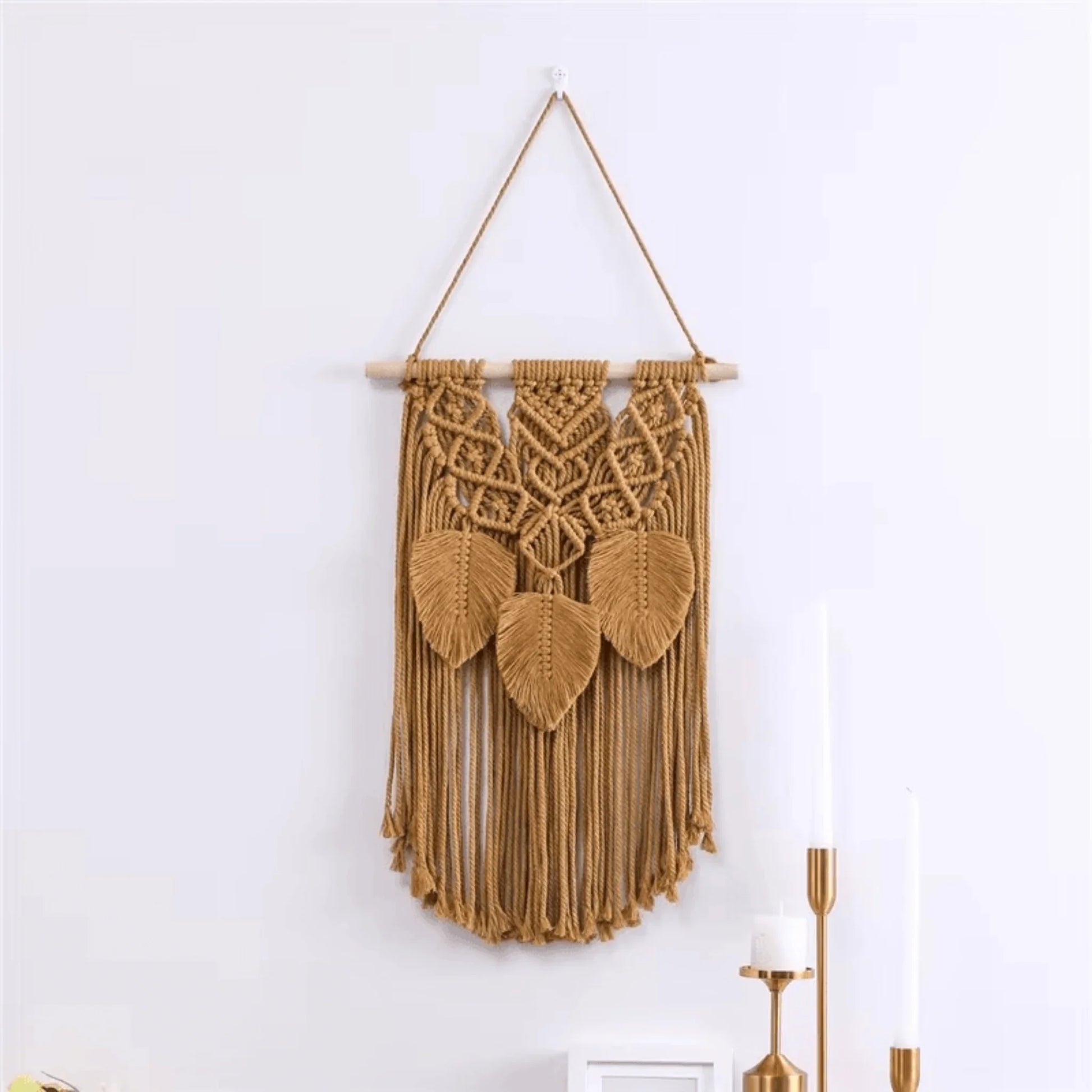Cotton Macrame Wall Tapestry - Twist & Tassel