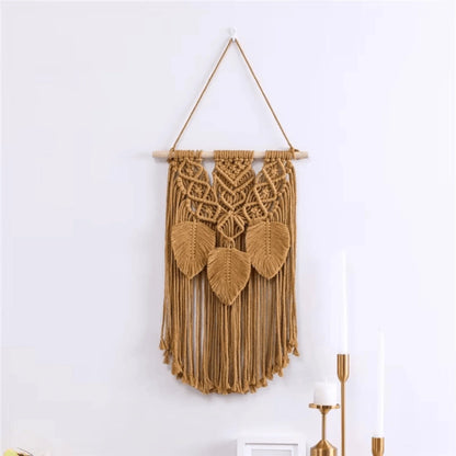Cotton Macrame Wall Tapestry - Twist & Tassel
