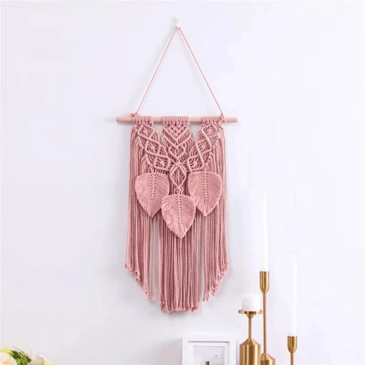 Cotton Macrame Wall Tapestry - Twist & Tassel