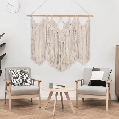Handmade Macrame wall hanging - Large Boho Tapestry-Cotton Rope Art for Home Décor
